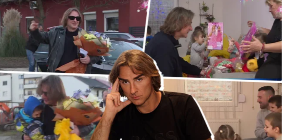 Nakon što je porodici Lukić izgradio kuću iz snova, Željko Mitrović posetio sedmoro mališana i baku Mariju: Doneo im novogodišnje poklone i POLA MILIONA dinara!