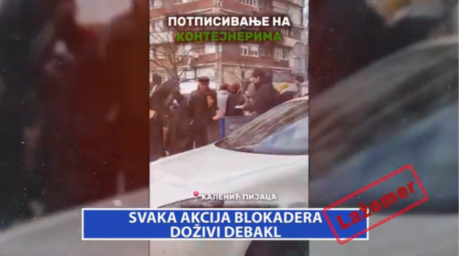 LAŽOMER: Svaka akcija blokadera doživi debakl (VIDEO)