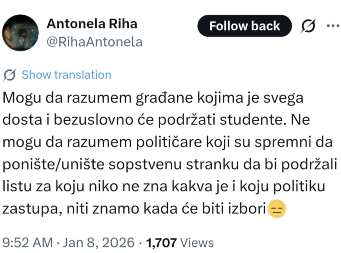 RAT SE NASTAVLJA! Udario blokader na blokadera!