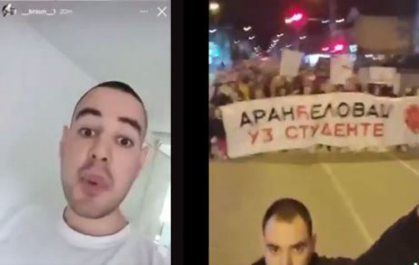 SNIMAK SVE OTKRIVA Pogledajte ko je uzdanica protesta u Aranđelovcu! (VIDEO)